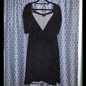 City Chic Rainbow Polka Dot Dress